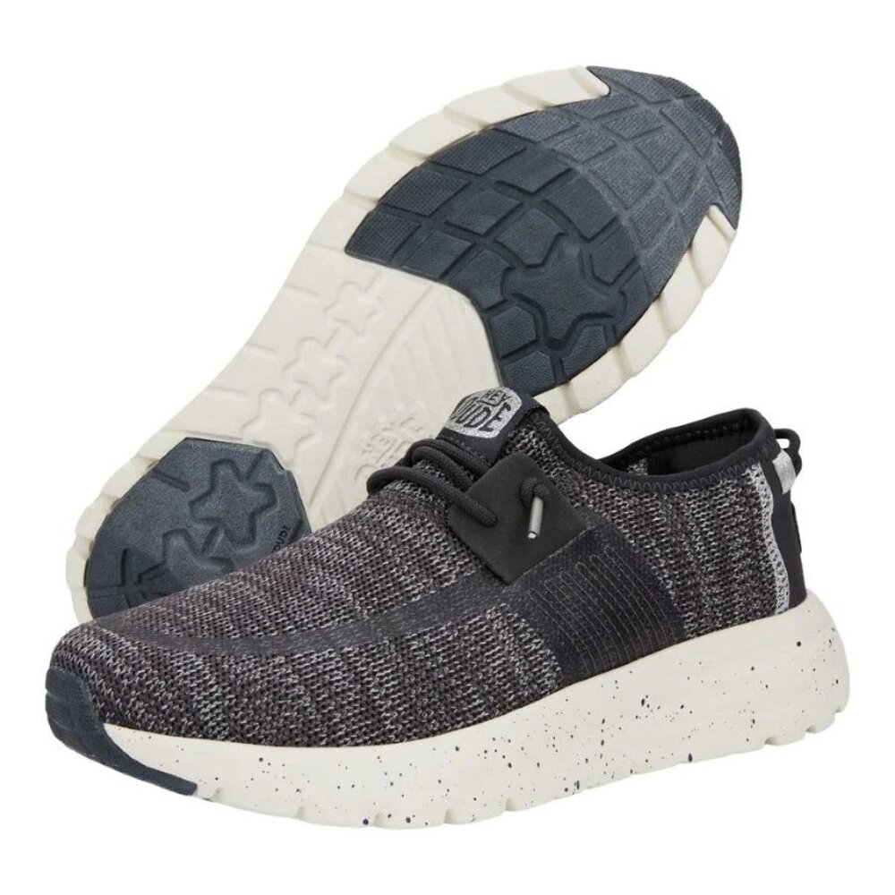 Hey Dude Black and White Women's Sneakers